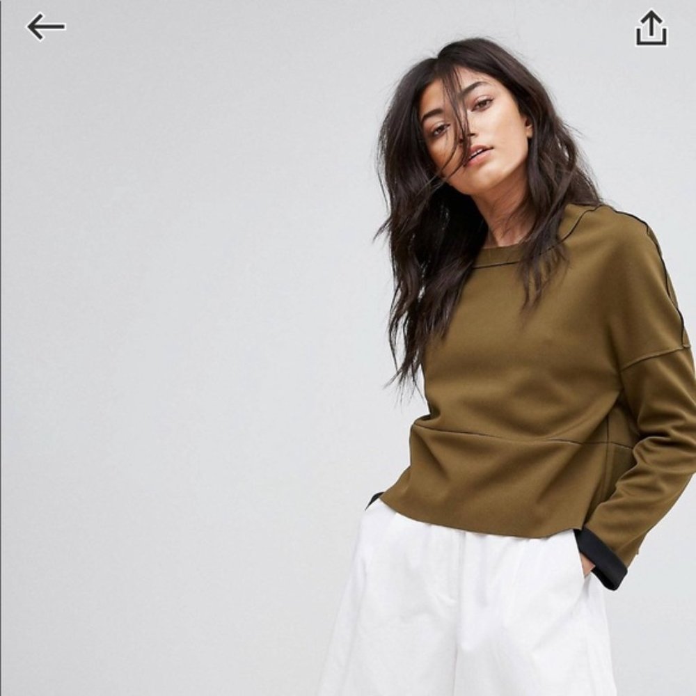 NWOT ASOS olive sweater/sweatshirt by Native Youth